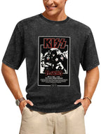 Vintage Washed KISS Plasmatics 1983 Concert Graphic T-Shirt