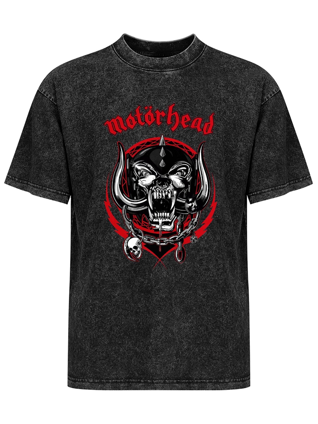 Vintage Washed Motörhead Warpig Chain Graphic T-Shirt