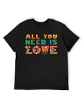 he Beatles “All You Need Is Love” Colorful Graphic T-Shirt