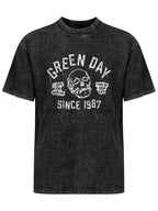 Green Day Time of Your Life Skull Graphic T-Shirt