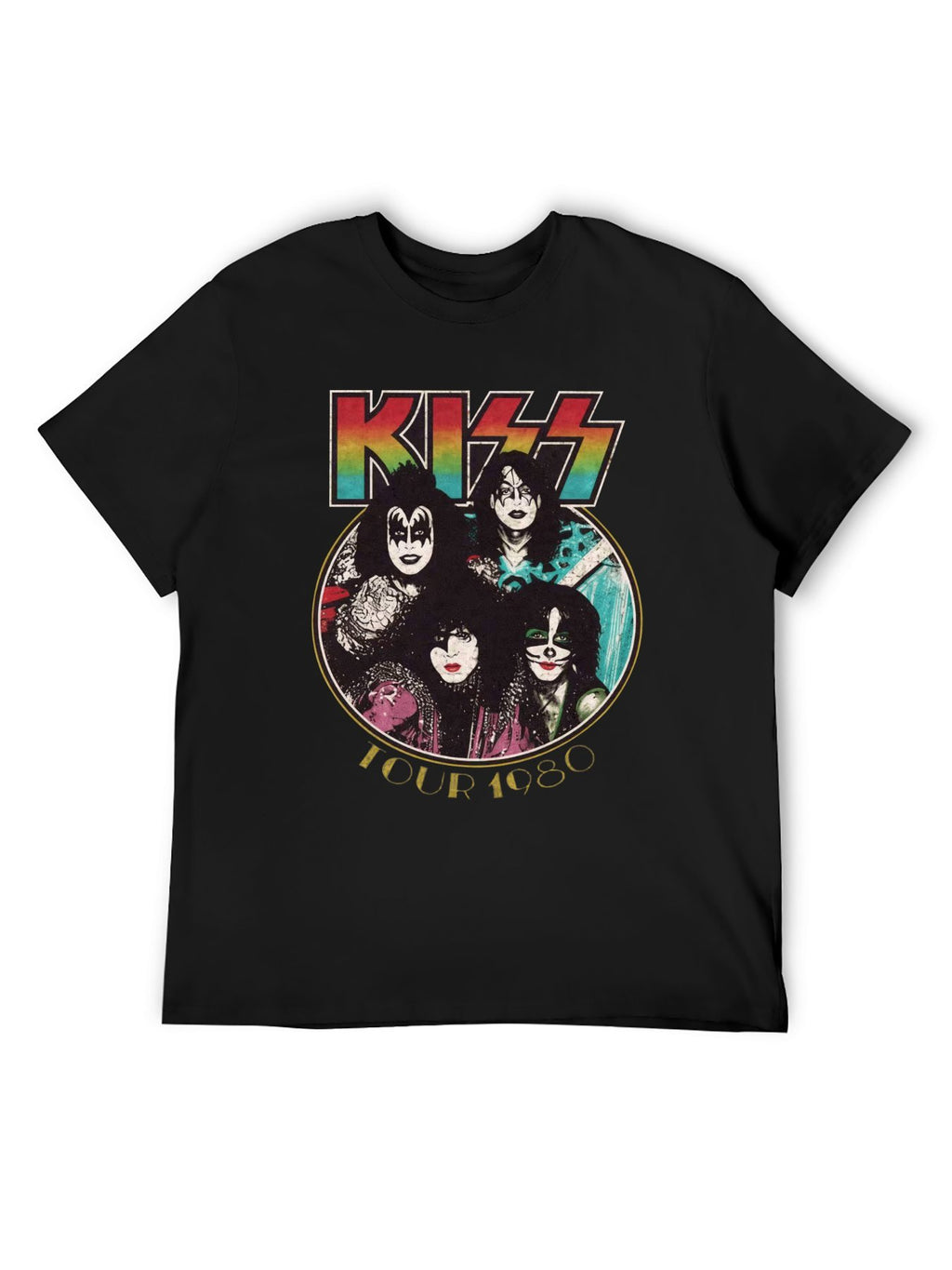 KISS Tour 1980 Vintage Band Portrait T-Shirt