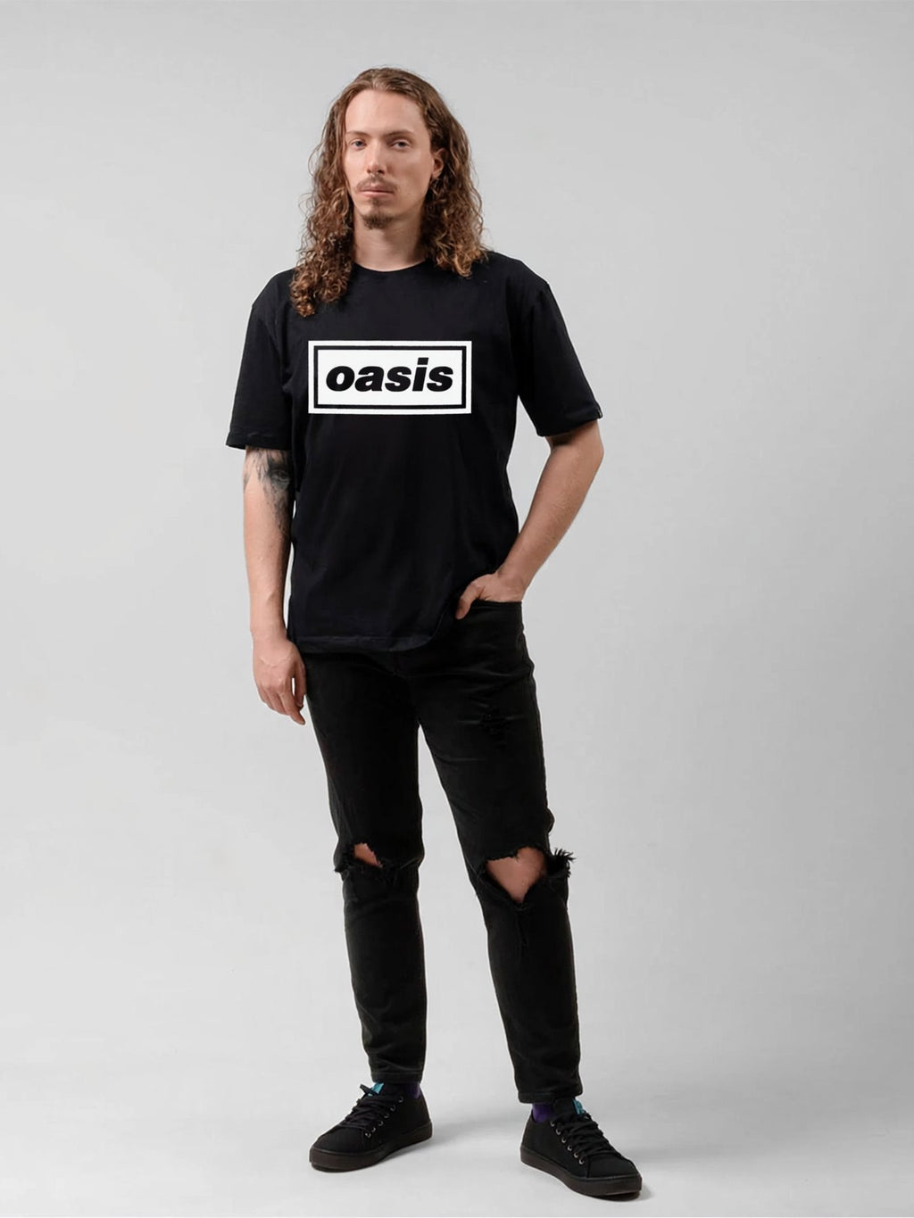 Oasis Classic Box Logo Graphic T-Shirt