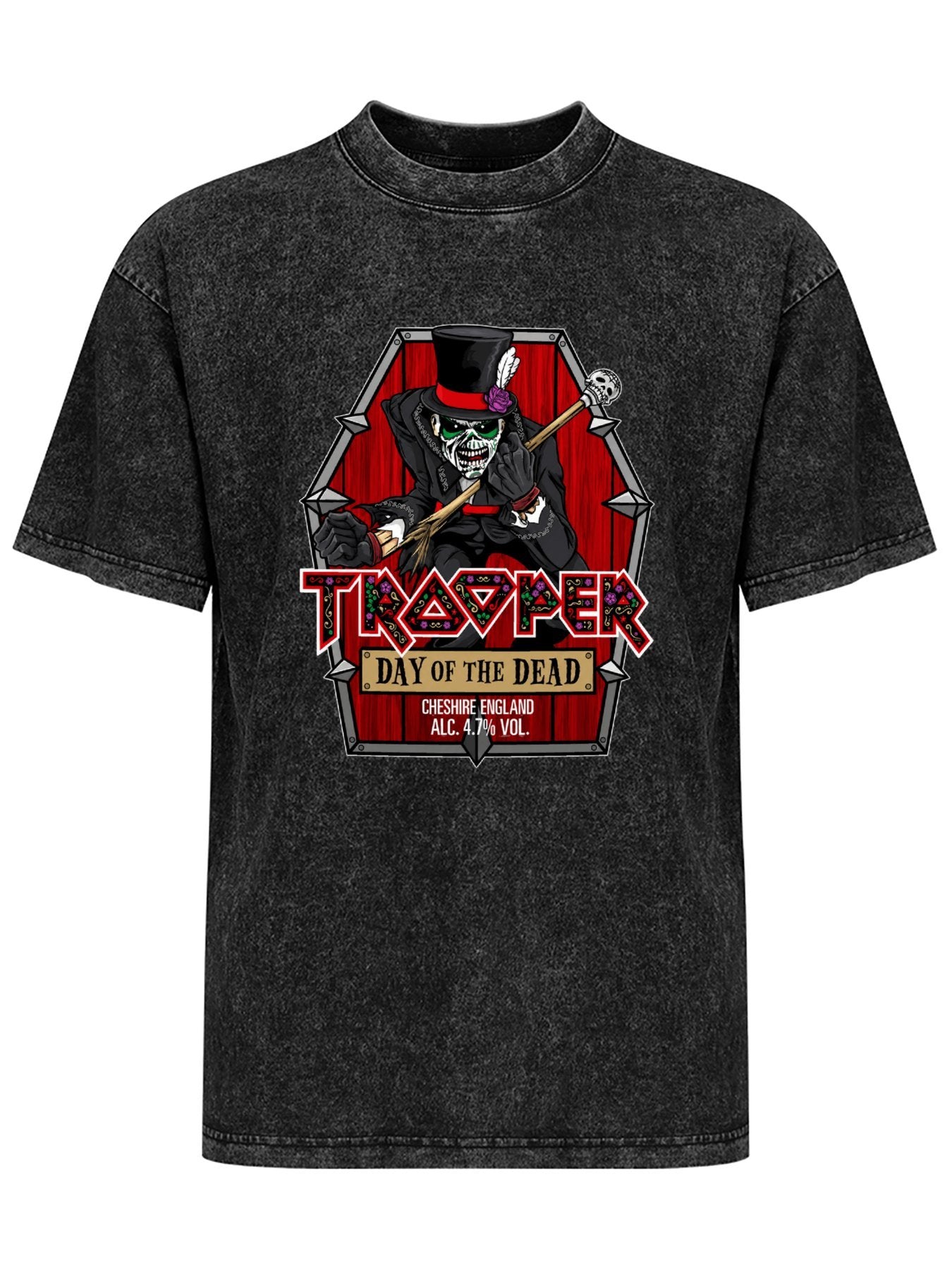 Iron Maiden Trooper Day of the Dead Graphic T-Shirt