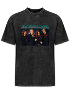Vintage Washed Black Sabbath Band Portrait Graphic T-Shirt