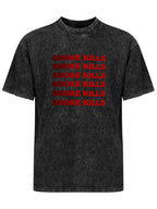 Smoke Kills Typography Vintage Washed T-Shirt