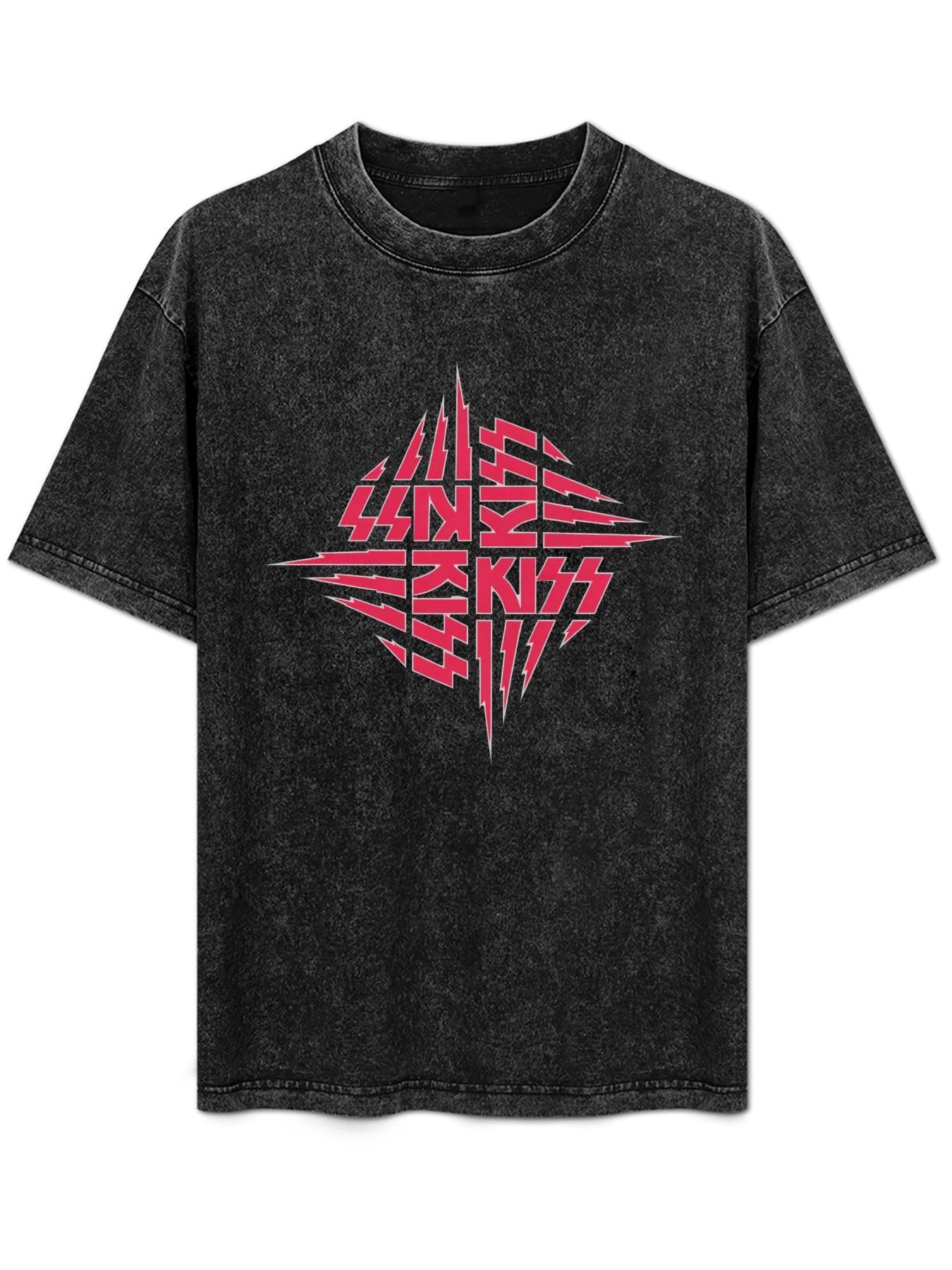 KISS Unmasked Pink Logo Graphic T-Shirt