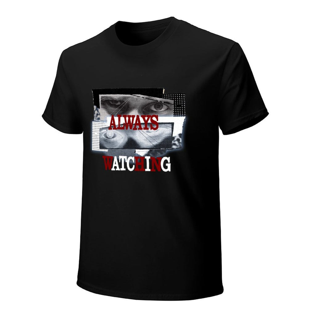 Always Watching Graphic Black T-Shirt