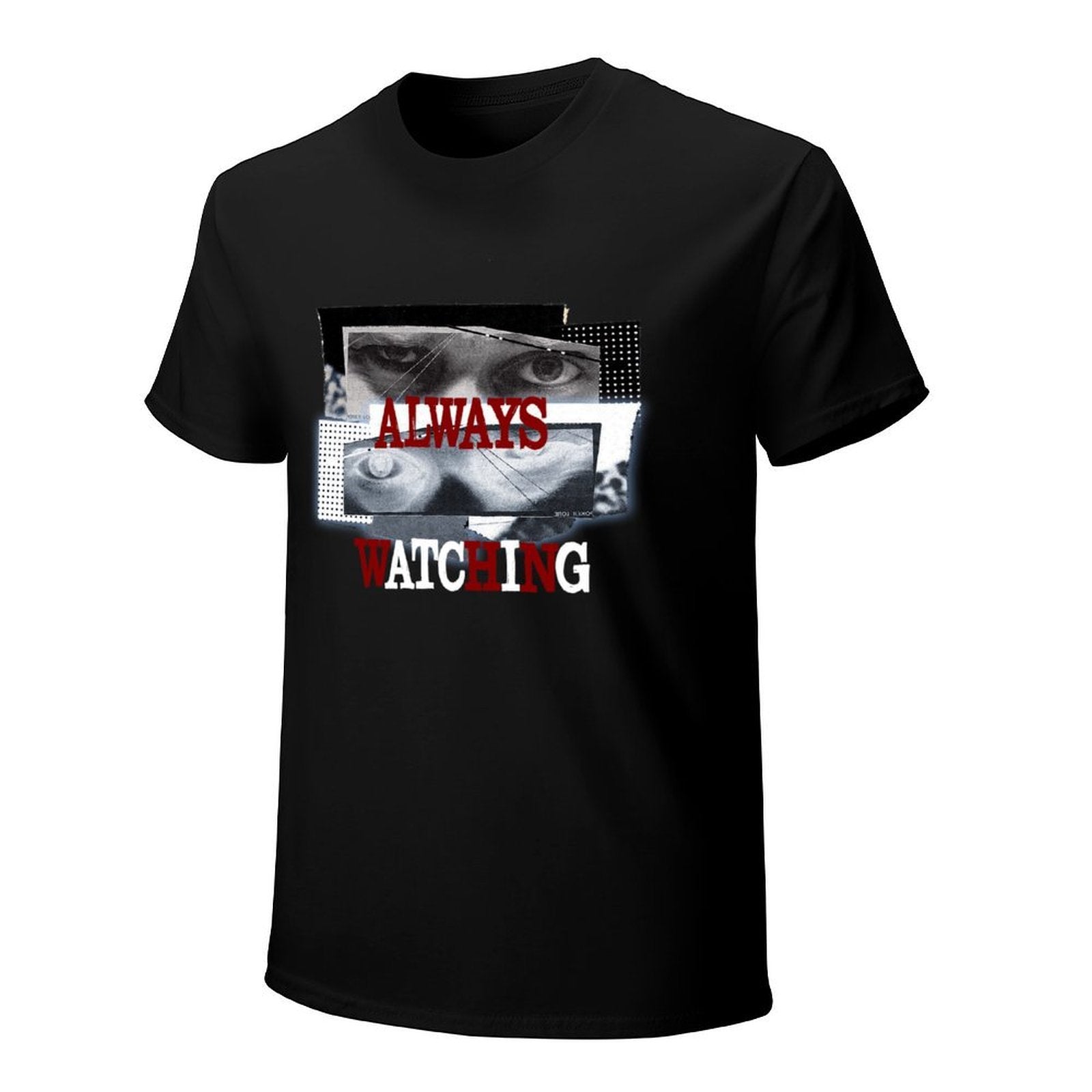 Always Watching Graphic Black T-Shirt