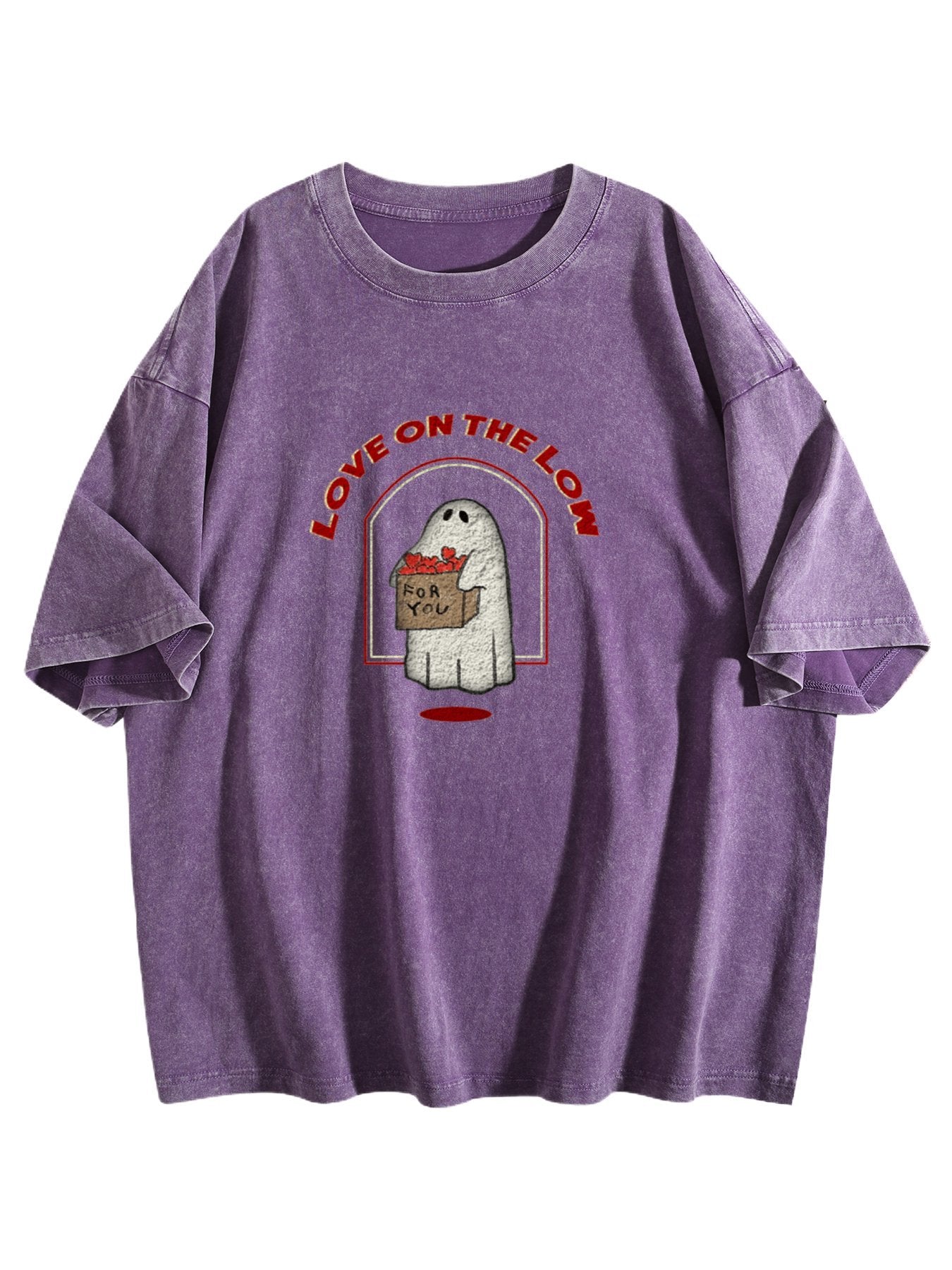 Love on the Low Ghost Graphic Washed T-Shirt