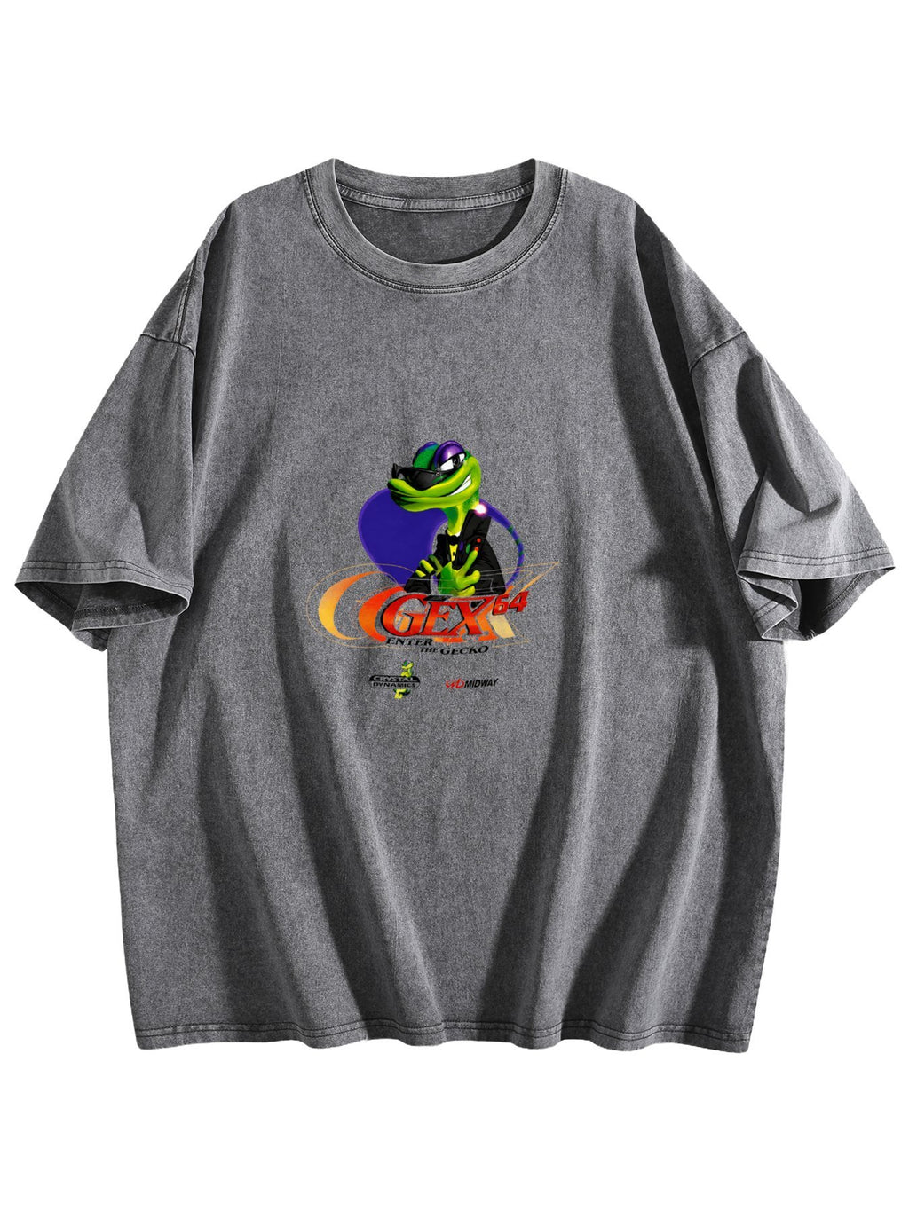 Gex 64 Enter the Gecko Washed Graphic T-Shirt