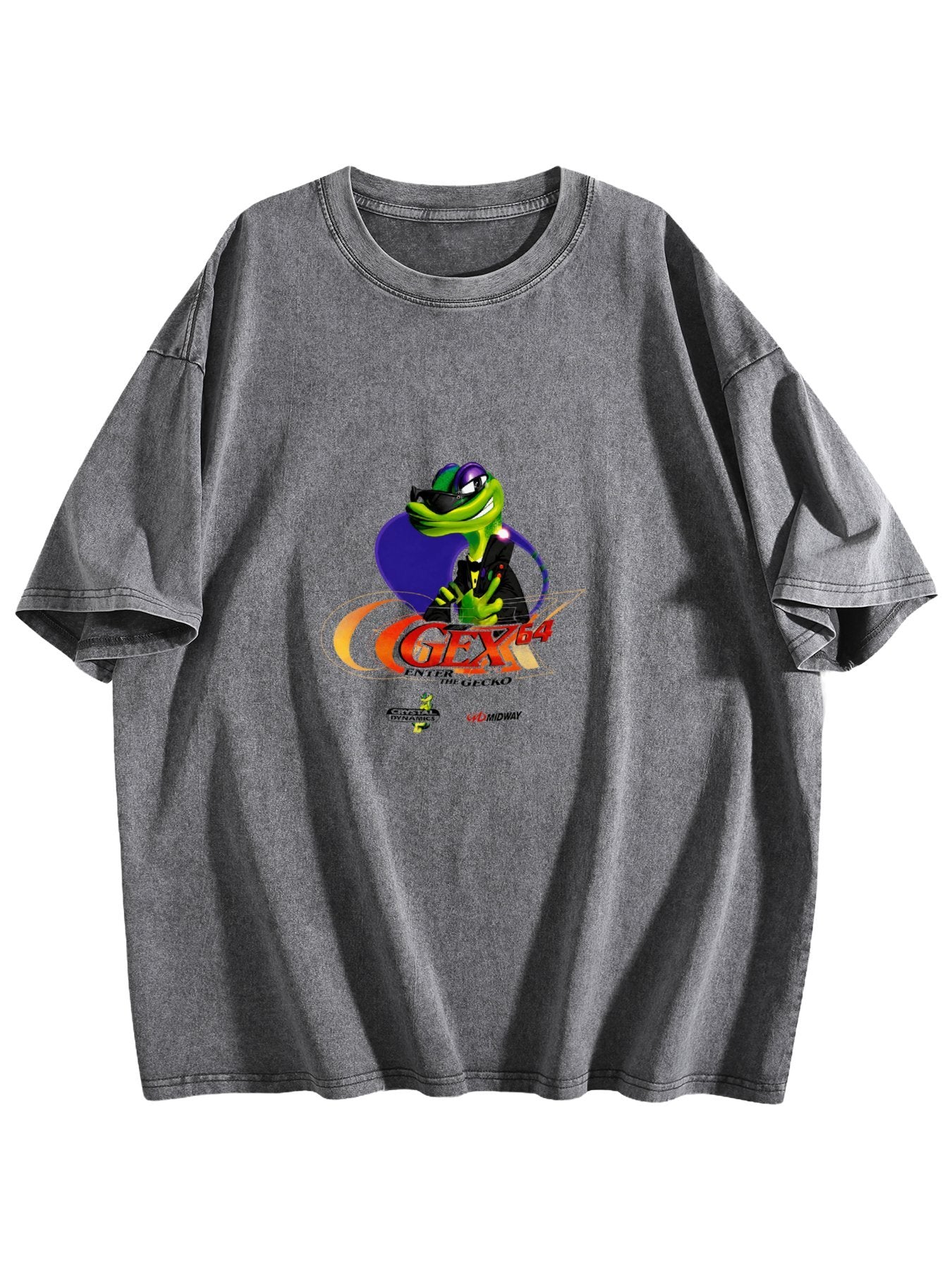 Gex 64 Enter the Gecko Washed Graphic T-Shirt