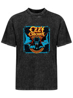 Vintage Washed Ozzy Osbourne Bat Graphic T-Shirt