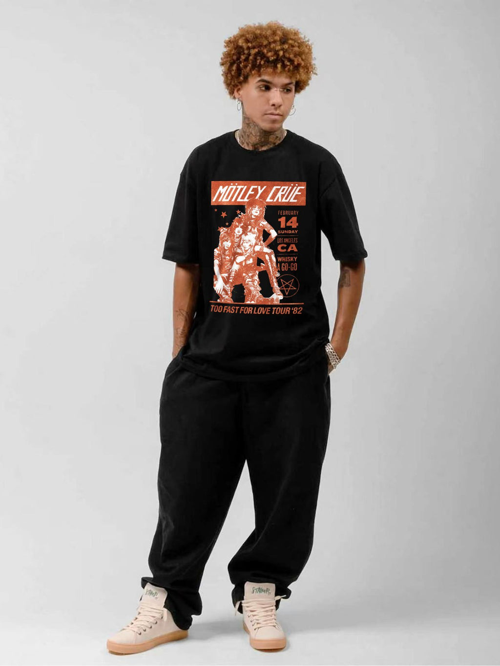 Mötley Crüe Too Fast For Love Tour 82 Graphic T-Shirt