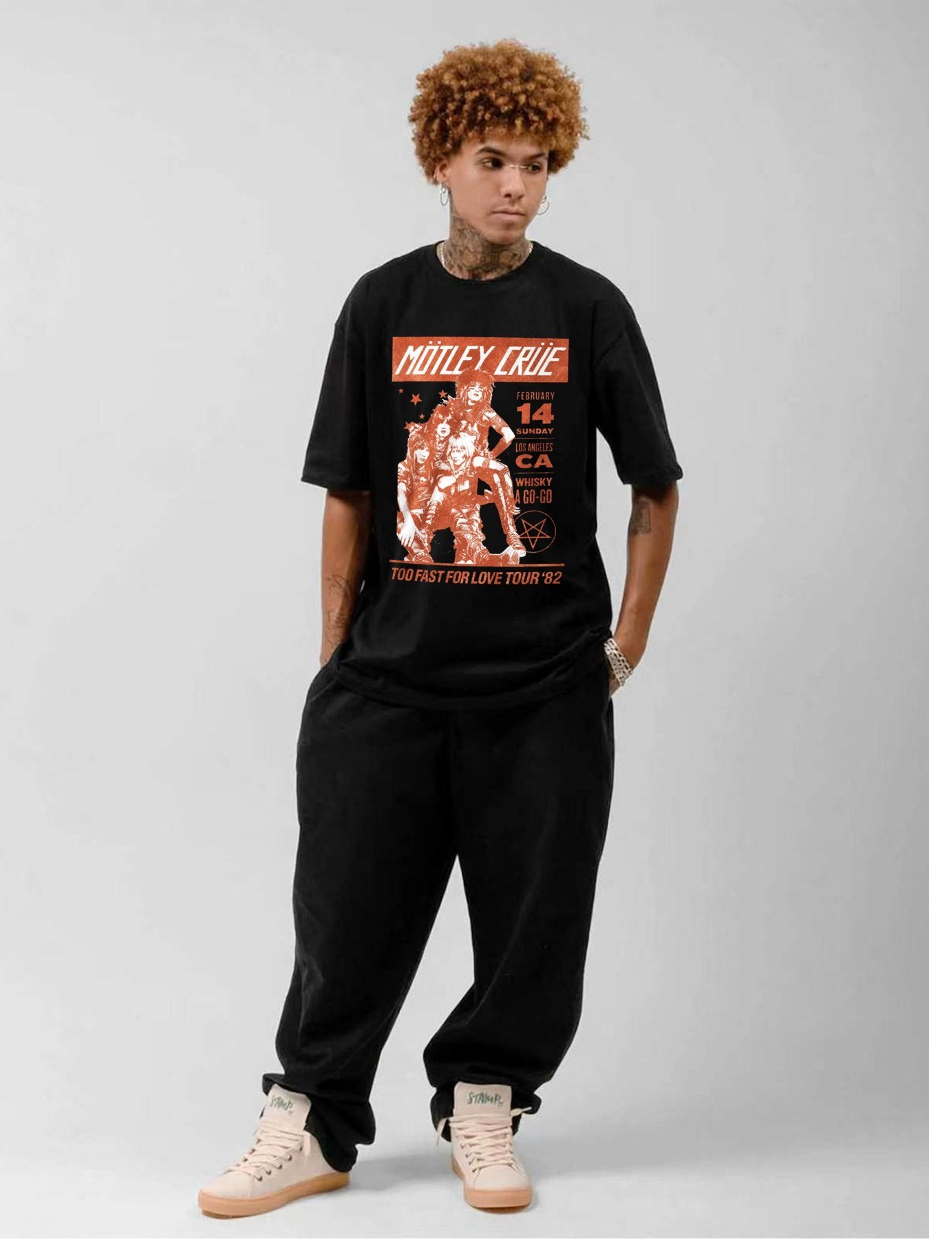 Mötley Crüe Too Fast For Love Tour 82 Graphic T-Shirt