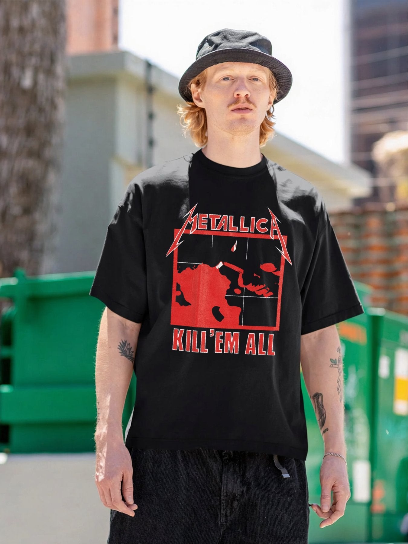 Metallica Kill 'Em All Red Album Graphic T-Shirt