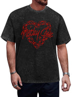 Mötley Crüe Chain Heart Logo Graphic T-Shirt