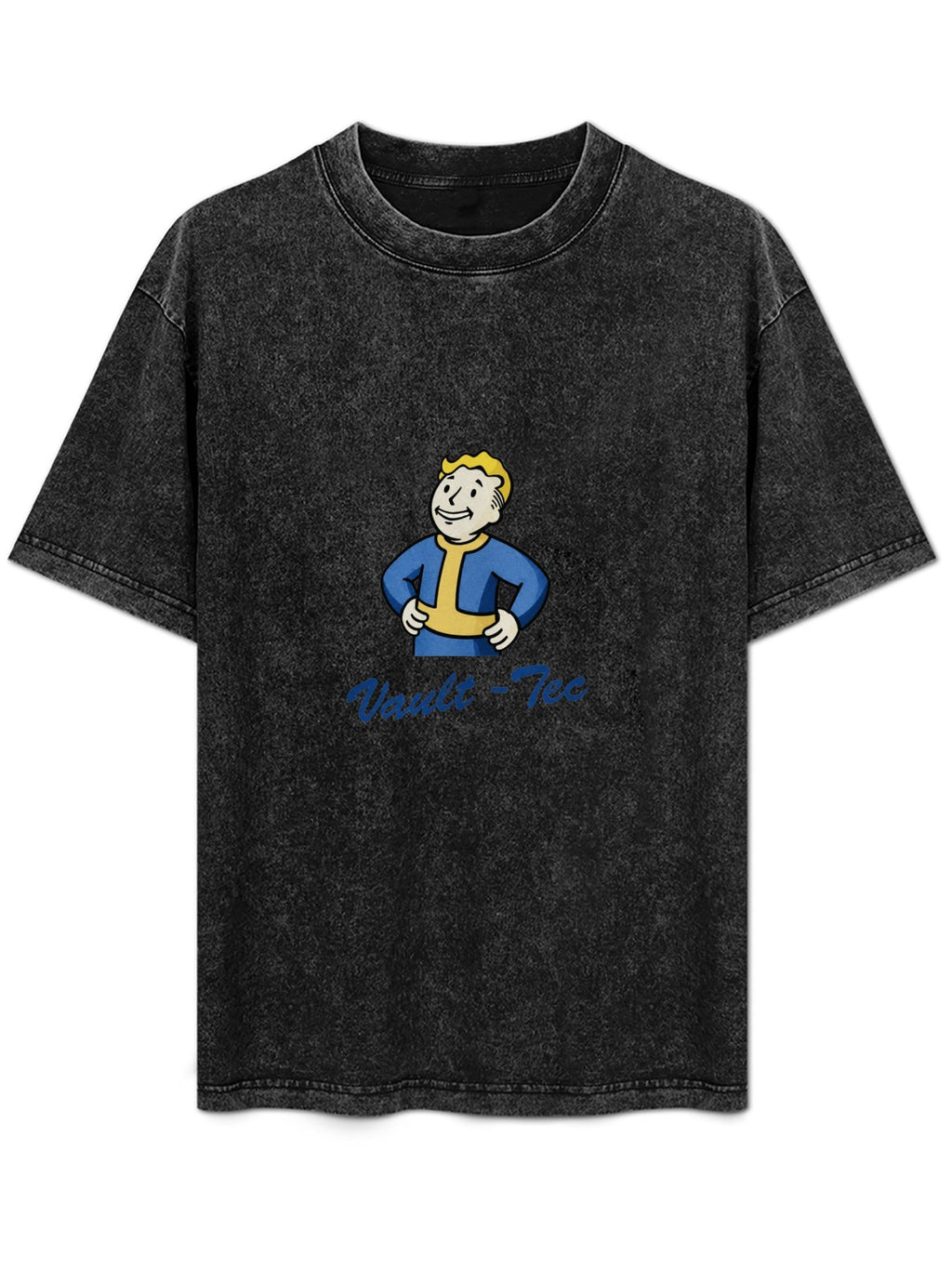 Vault-Tec Washed Cartoon Graphic T-Shirt