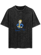 Vault-Tec Washed Cartoon Graphic T-Shirt