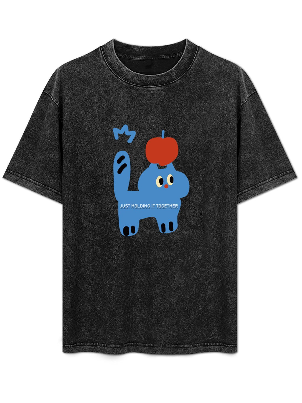 Just Holding It Together Cartoon Washed T-Shirt