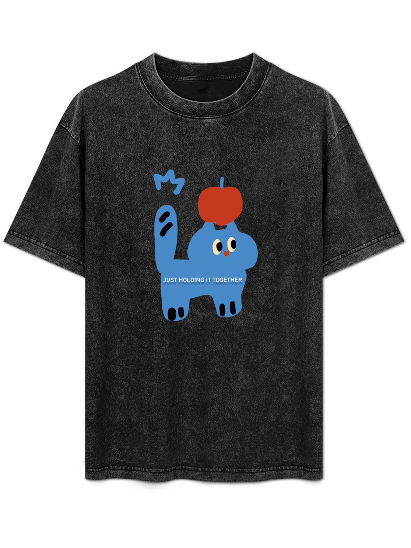 Just Holding It Together Cartoon Washed T-Shirt
