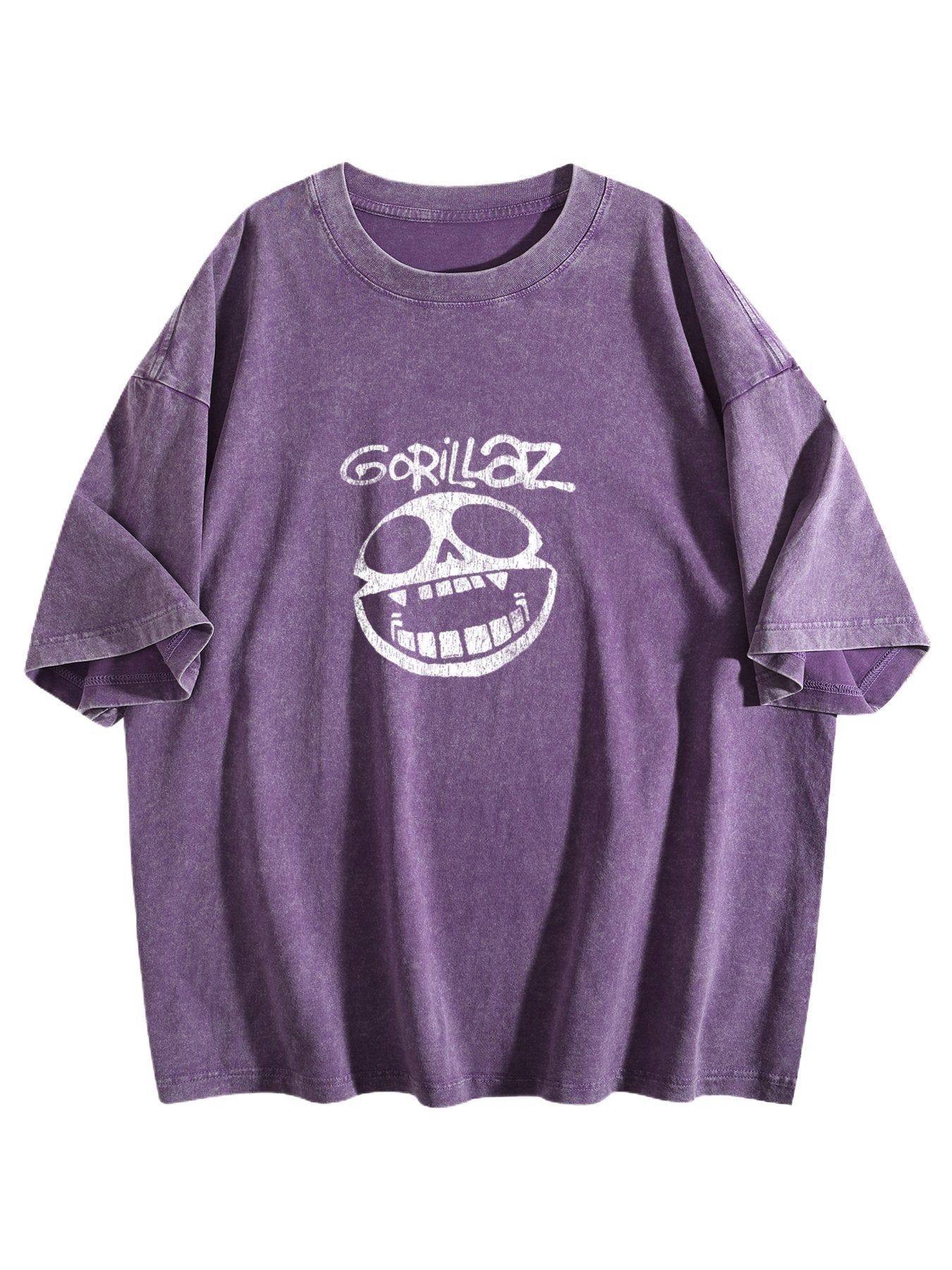 Gorillaz Skull Graphic Washed T-Shirt