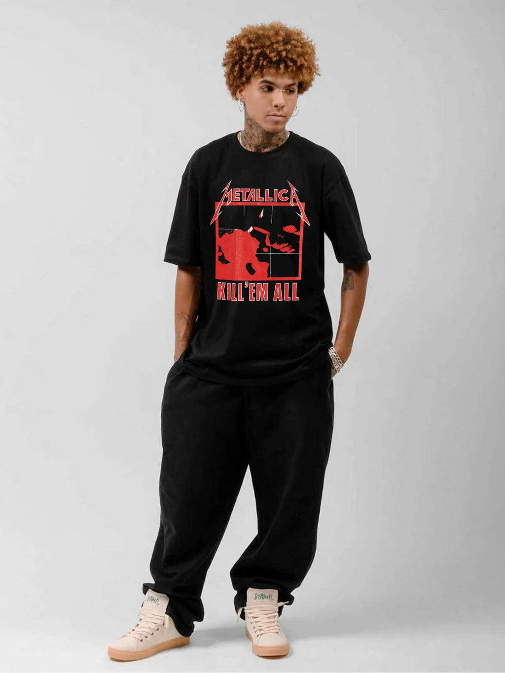 Metallica Kill 'Em All Red Album Graphic T-Shirt