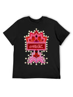 Gorillaz Pink Neon Sign Graphic T-Shirt