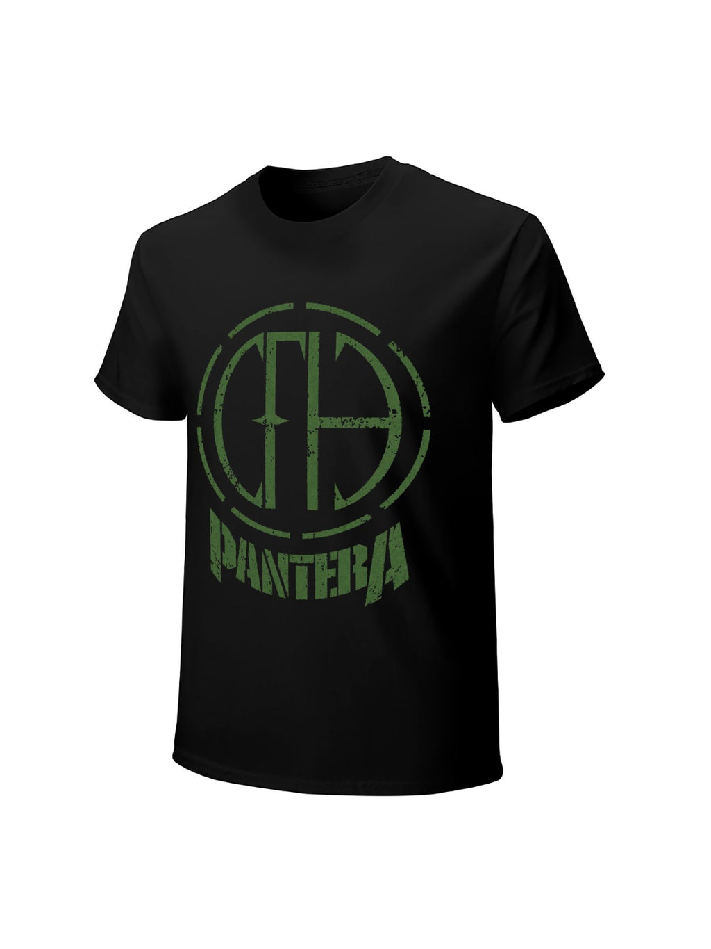 Pantera Green Emblem Logo Graphic T-Shirt