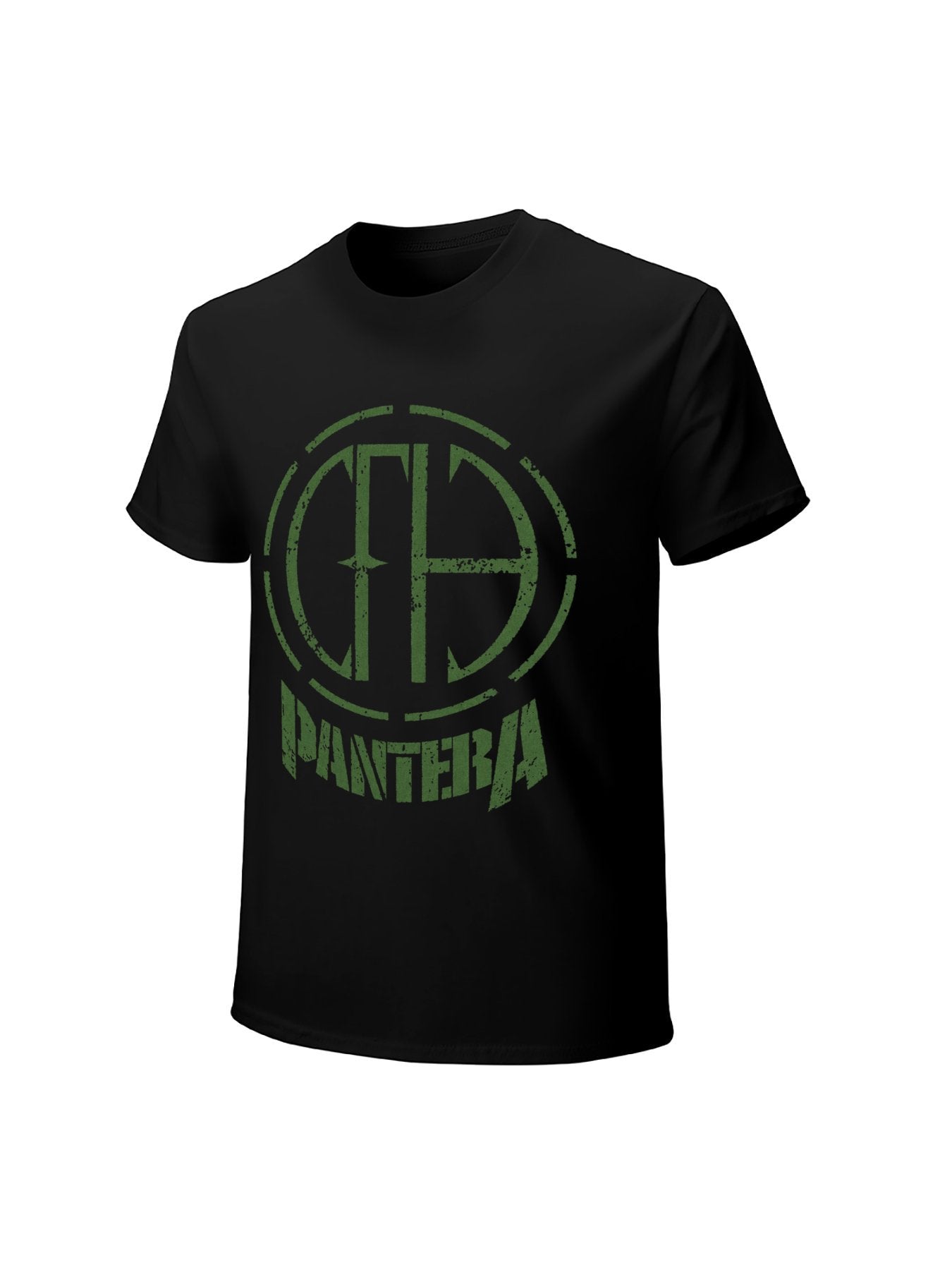 Pantera Green Emblem Logo Graphic T-Shirt