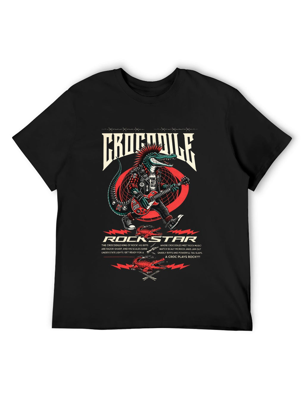 Crocodile Punk Croc Rockstage T-Shirt