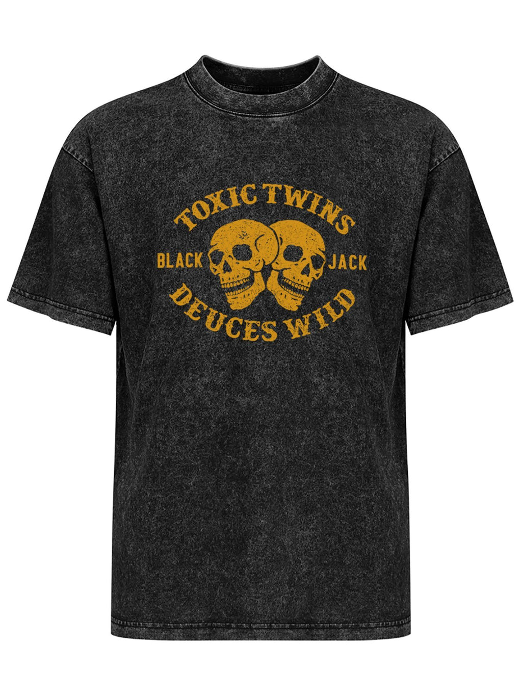 Aerosmith Toxic Twins Deuces Wild Skull Graphic T-Shirt