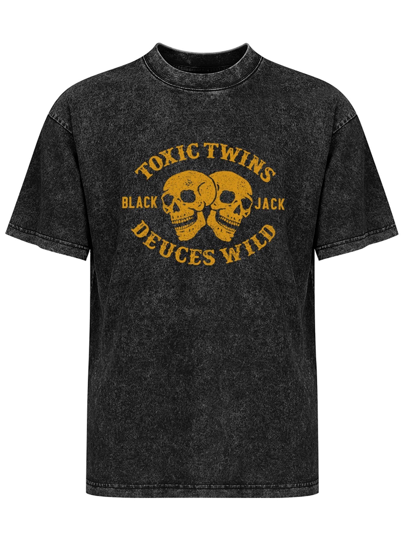 Aerosmith Toxic Twins Deuces Wild Skull Graphic T-Shirt