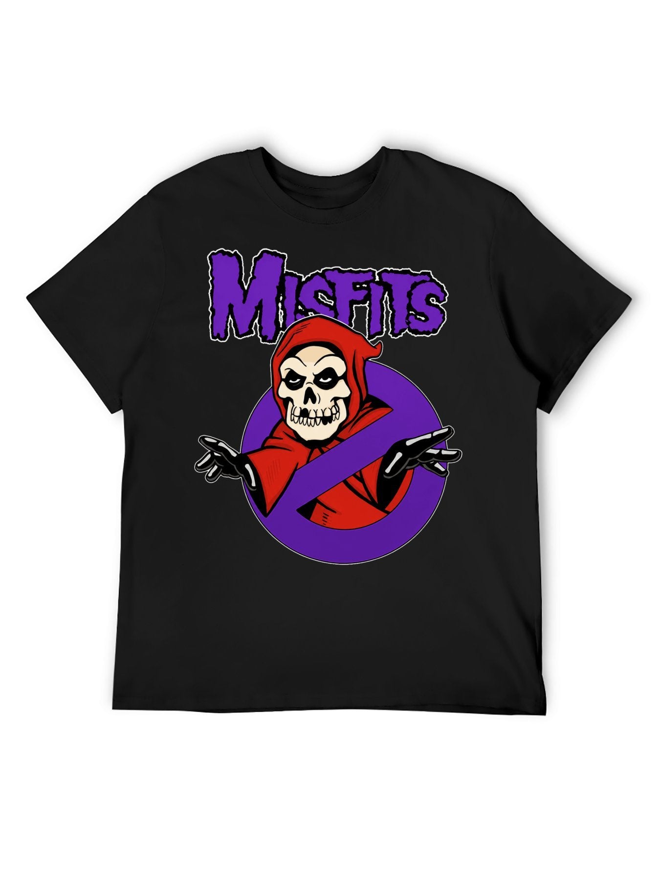 Misfits Crimson Ghost Cartoon Logo Graphic T-Shirt