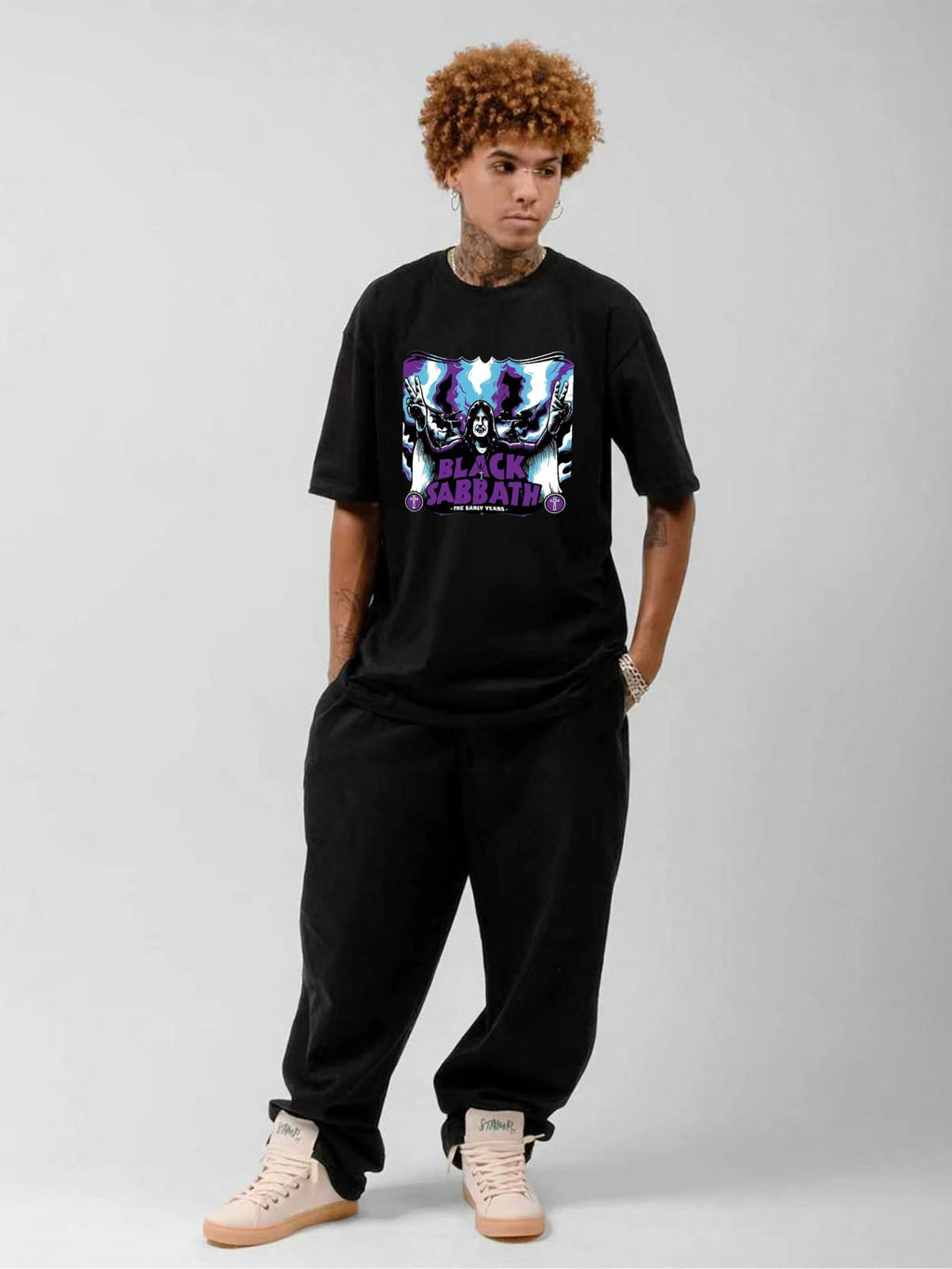 Black Sabbath Hooded Figure Early Years Vintage T-Shirt