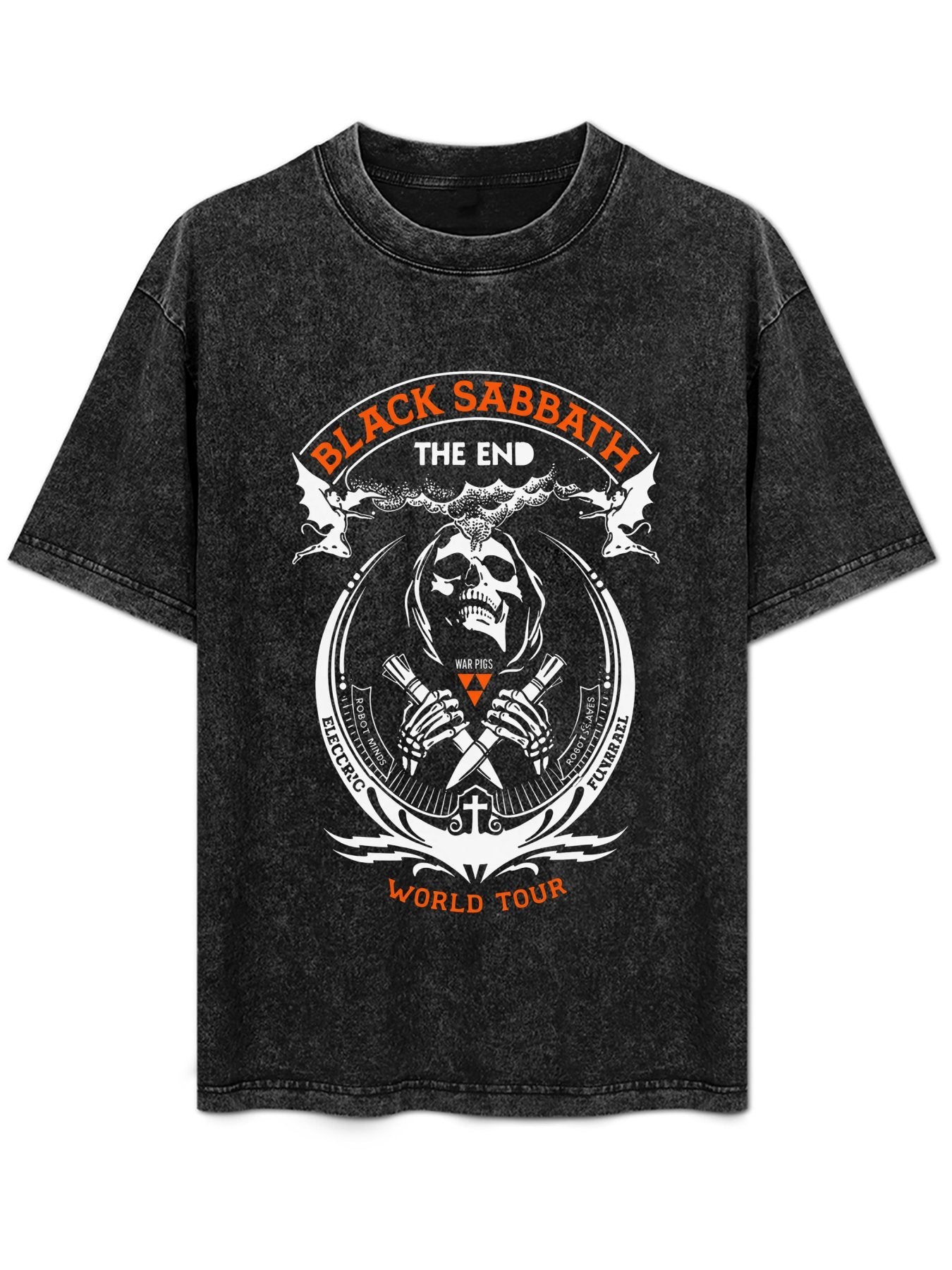 Vintage Washed Black Sabbath The End World Tour Graphic T-Shirt