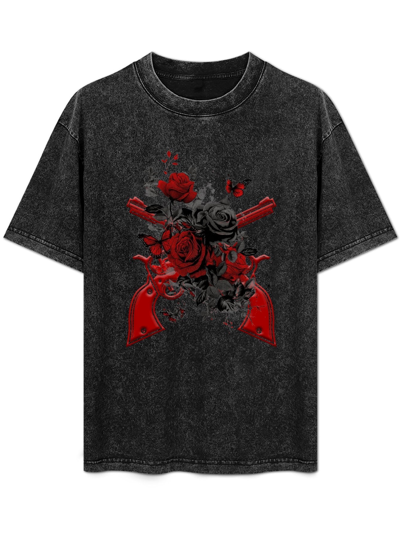 Vintage Washed Guns and Roses Revolver Graphic T-Shirt