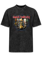 Iron Maiden Eddie Faces Graphic T-Shirt
