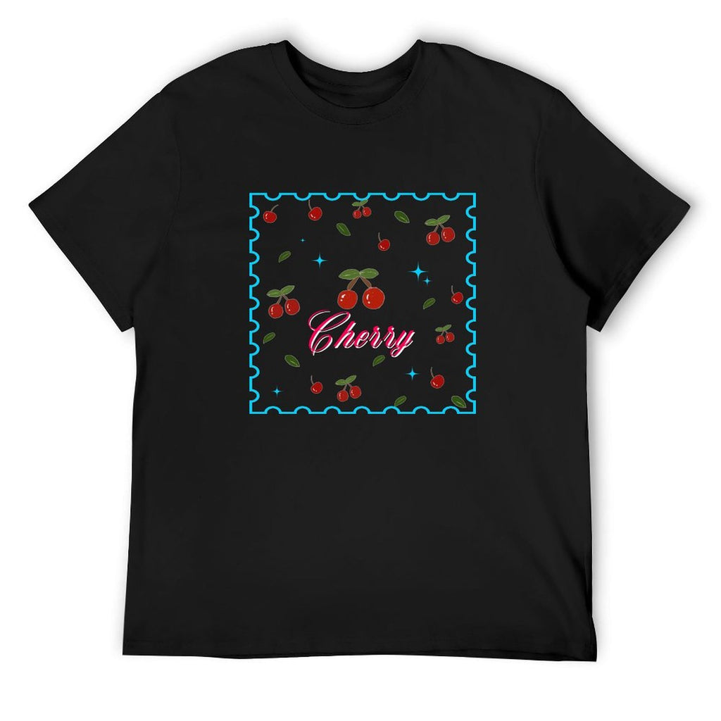 Cherry Graphic White T-Shirt