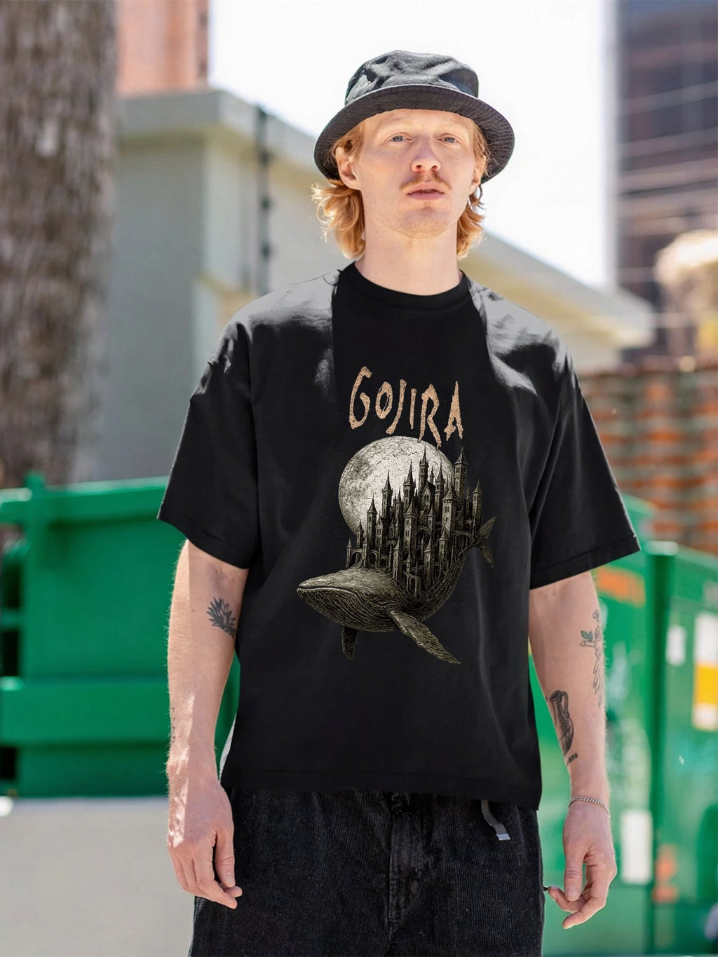 Gojira Surreal Whale Graphic T-Shirt