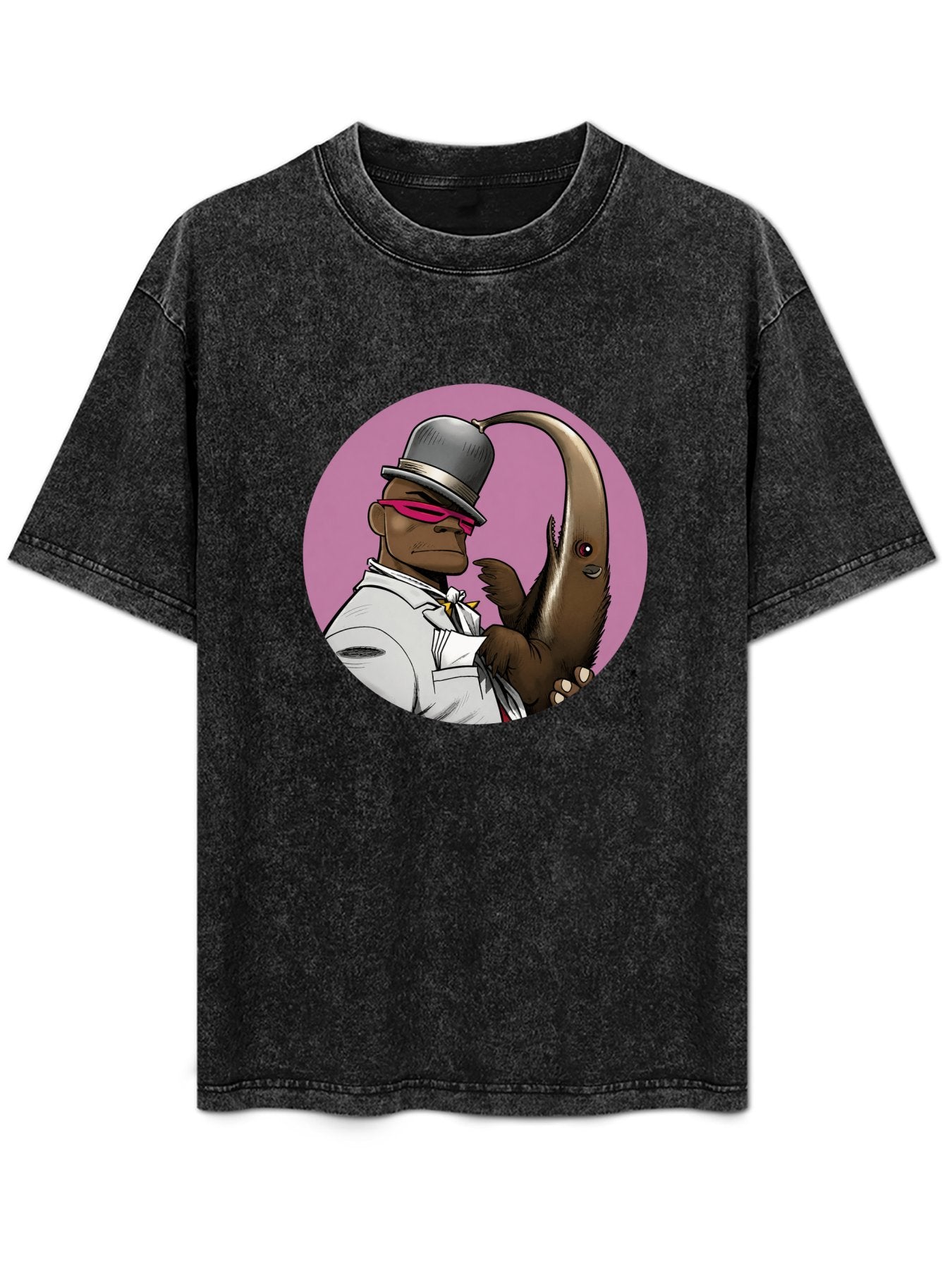 Gorillaz Russel Hobbs and Anteater Character Graphic T-Shirt