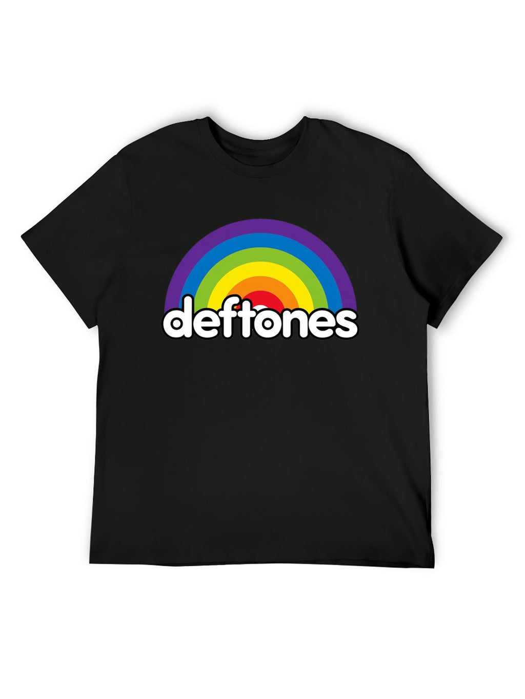 Deftones Rainbow Logo Graphic T-Shirt