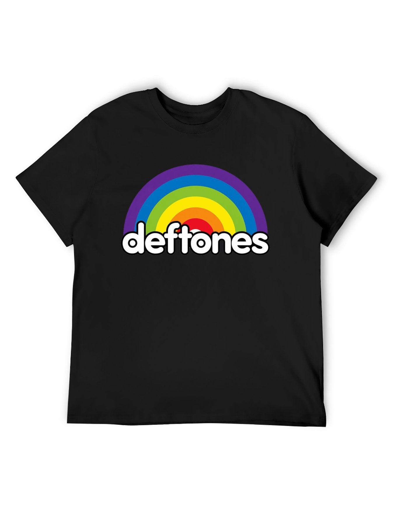 Deftones Rainbow Logo Graphic T-Shirt