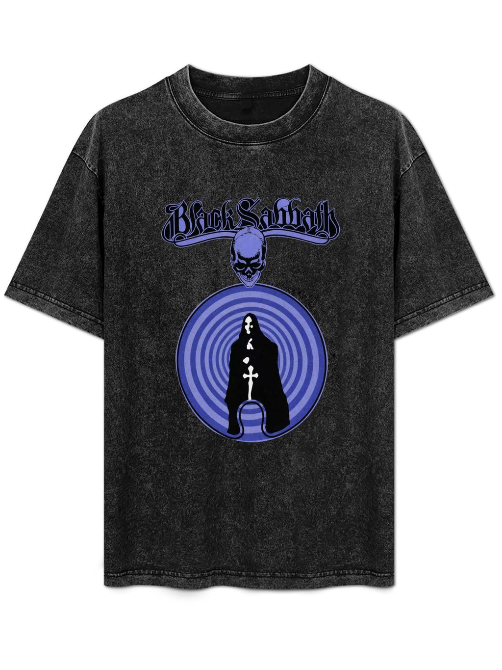 Black Sabbath Purple Spiral Graphic T-Shirt