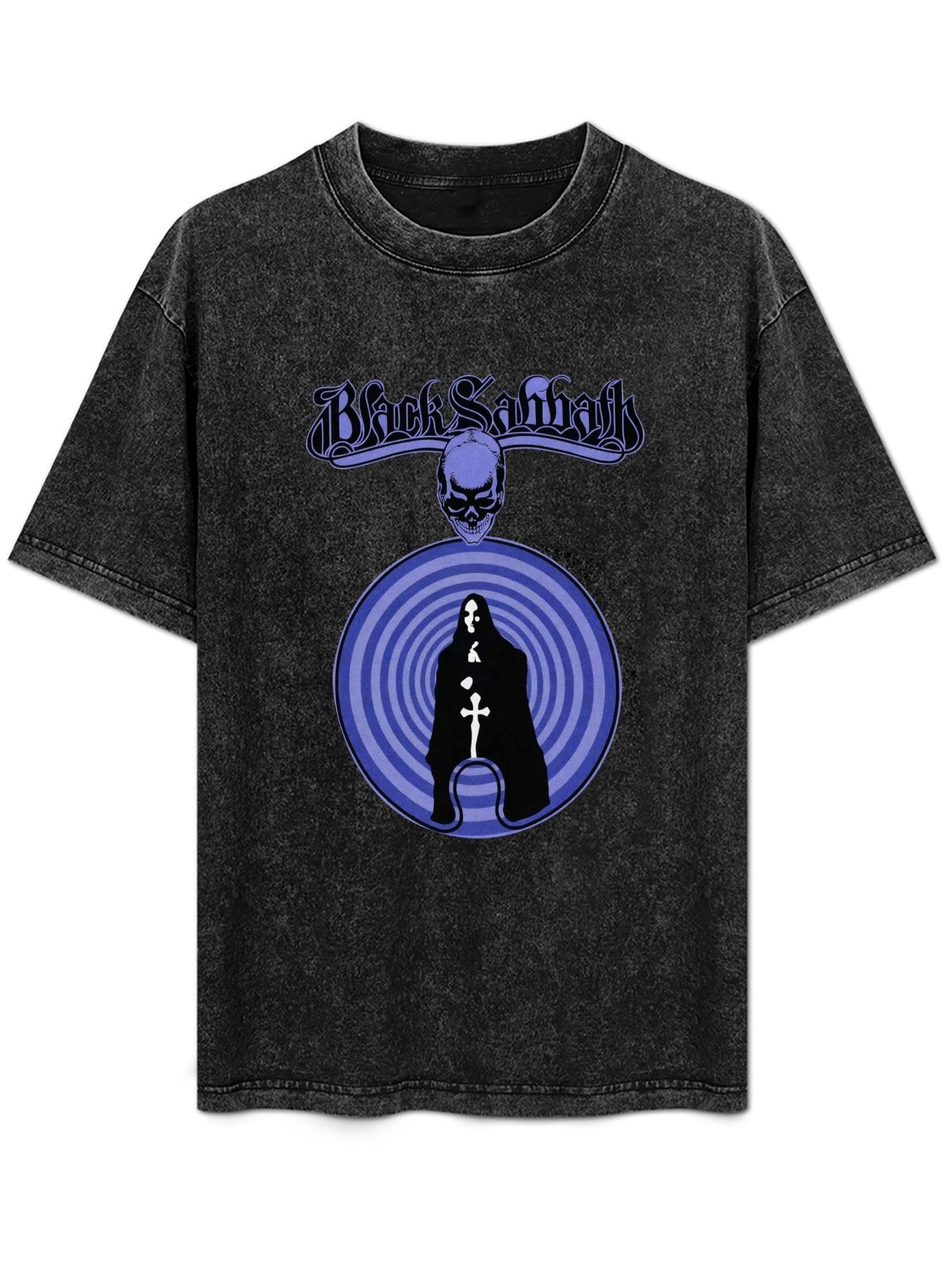 Black Sabbath Purple Spiral Graphic T-Shirt