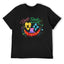 Good Luck Graffiti Smile Graphic Black T-Shirt