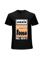 Oasis “Roll With It” Beach Photo Graphic T-Shirt