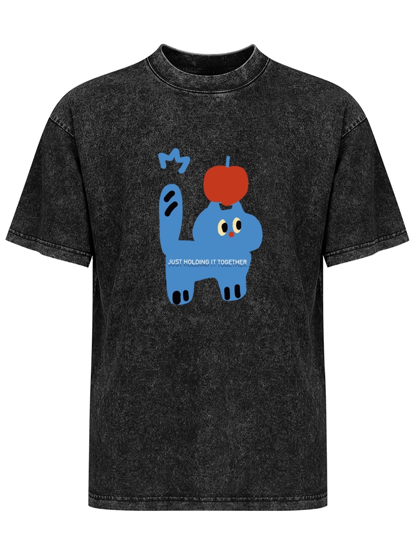 Just Holding It Together Cartoon Washed T-Shirt