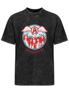 Aerosmith Vintage Winged Band Portrait Graphic T-Shirt