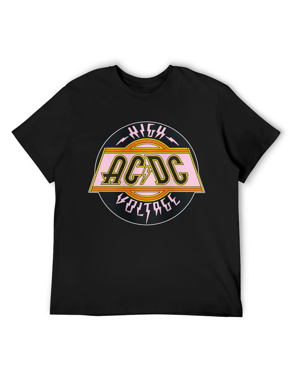 AC/DC High Voltage Retro Badge Graphic T-Shirt