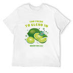 Too Fresh to Blend In Lime Graphic Black T-Shirt